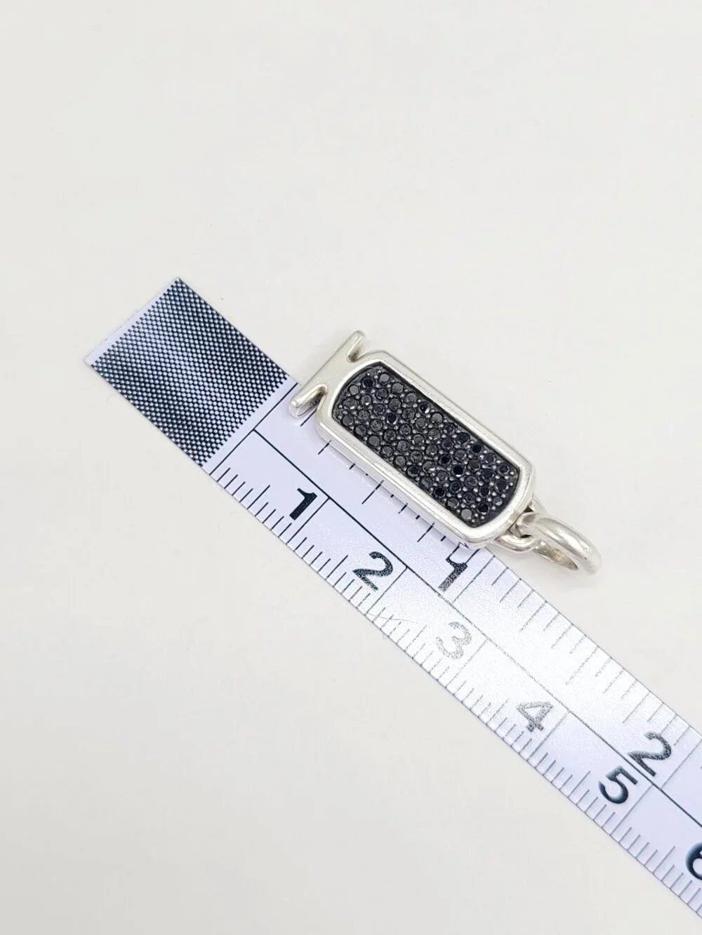 David Yurman Cairo Cartouche Amulet w/ Pavé Black Diamonds - RARE